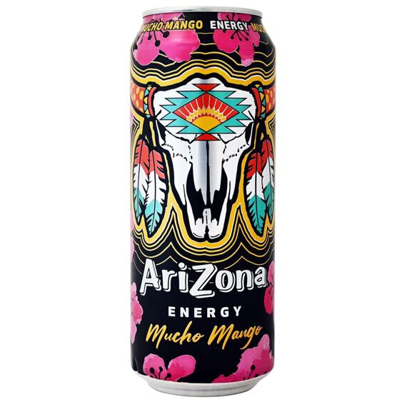 Arizona Energy sycený energetický nápoj s příchutí manga 500 ml