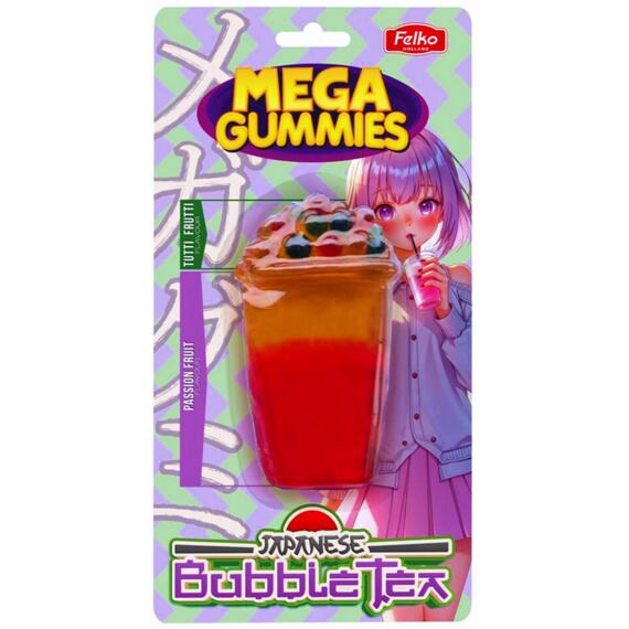 Felko Mega Gummies velké želé bubble tea 120 g
