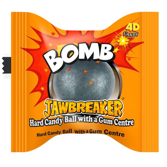 ZED Candy Jawbreaker Bomb bonbon se žvýkačkou s ovocnou příchutí 13 g