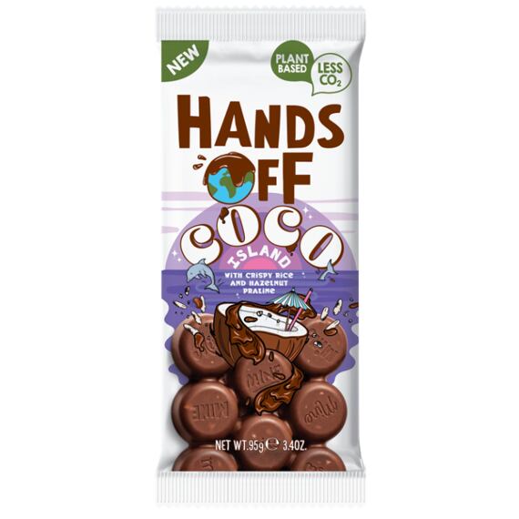 Hands Off mléčná čokoláda s kokosovou příchutí 95 g