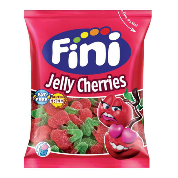 Fini kyselé želatinové bonbony s příchutí třešně 75 g