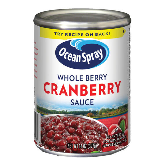 Ocean Spray brusinkové pyré s celými brusinkami 397 g