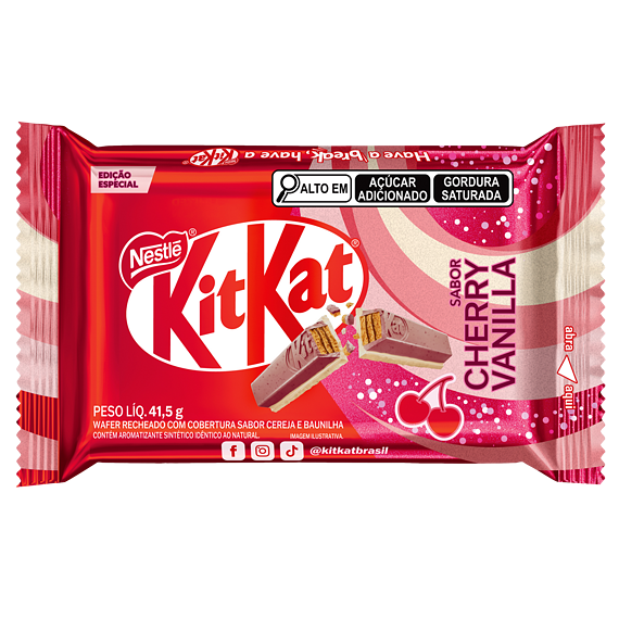 Kit Kat sušenka s náplní a polevou s příchutí vanilky a třešně 41,5 g