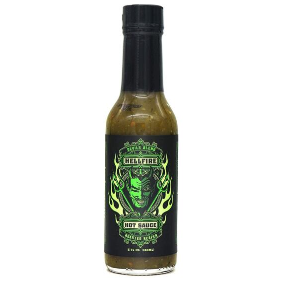 Hellfire Devil's Blend pálivá omáčka s papričkami Green Reaper a Habanero 148 ml