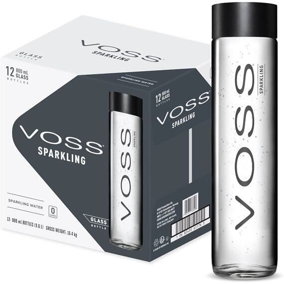 VOSS Perlivá Sklo 800 ml Celé Balení 12 ks