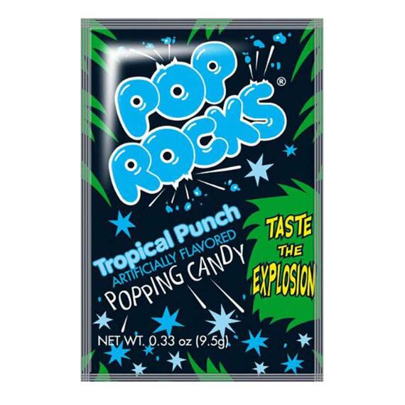 Pop Rocks praskající bonbonky s příchutí tropického punče 9,5 g