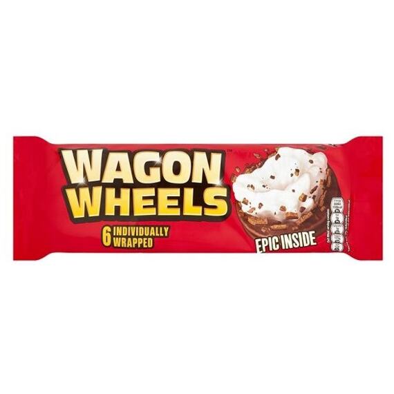 Burton's Wagon Wheels čokoládové sušenky s marshmallow náplní 220 g