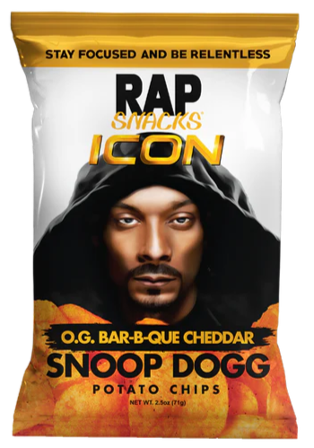 Rap Snacks Snoop Dogg chipsy s příchutí čedaru a omáčky barbecue 71 g
