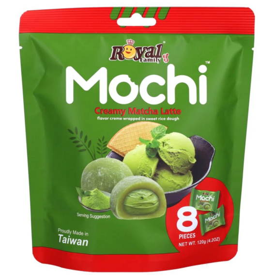 Royal Family koláčky mochi s příchutí matcha latte 120 g