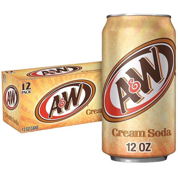 A&W limonáda s příchutí vanilky 355 ml celé balení 12 ks