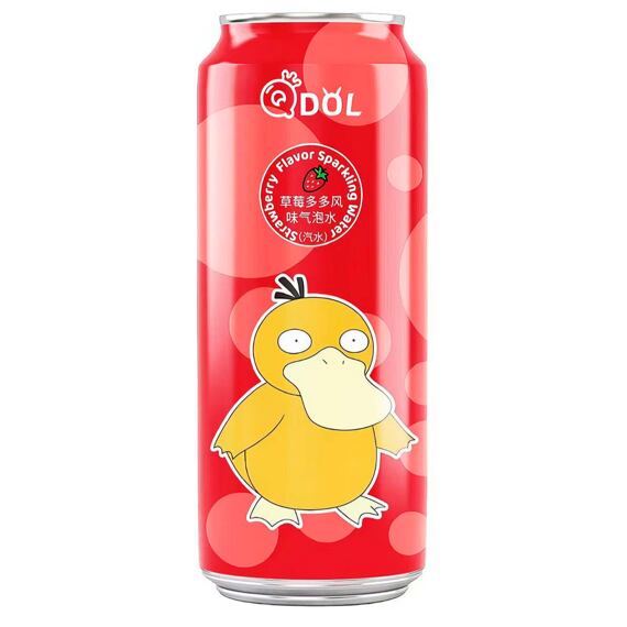 QDOL Pokémon Psyduck sycená limonáda s příchutí jahody 500 ml