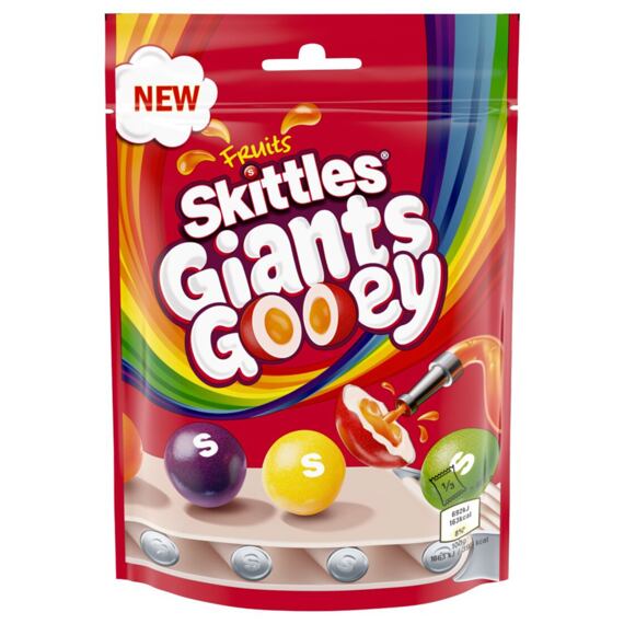 Skittles žvýkací bonbonky s náplní ovocnými příchutěmi 125 g
