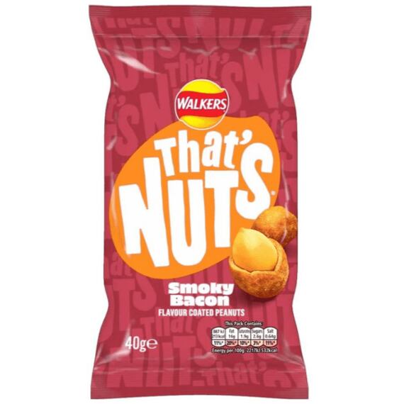 Walker's arašídy v těstíčku s příchutí uzené slaniny 40 g