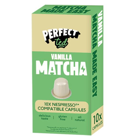 PerfectTed Matcha s vanilkovou příchutí kapsle Nespresso 10 ks 1,5 g