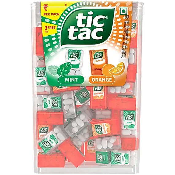 Tic Tac Mini Boxes Travels s příchutí máty a pomeranče 225 g