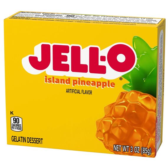Jell-O instantní želatina s ananasovou příchutí 85 g