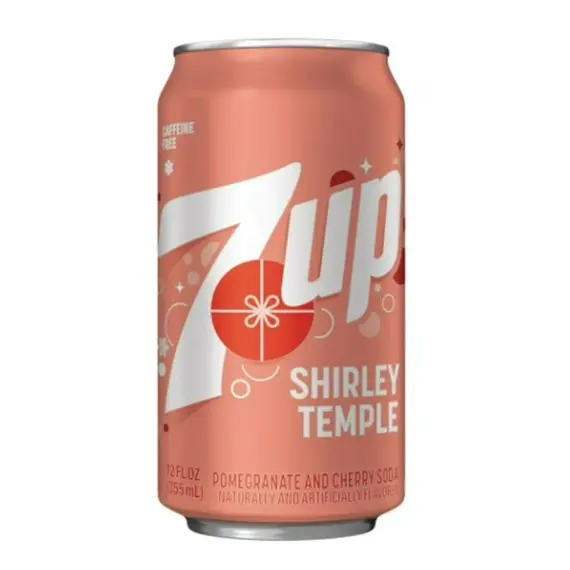 7 Up Shirley Temple sycený nápoj s příchutí granátového jablka a třešně 355 ml