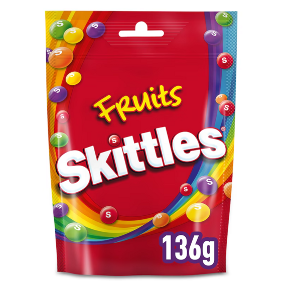 Skittles žvýkací bonbony s příchutí tropického ovoce 136 g