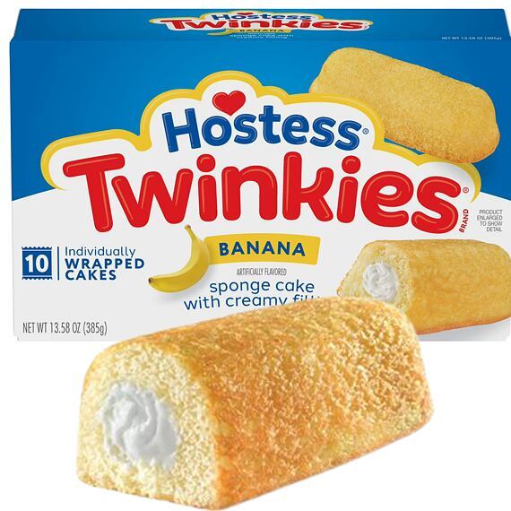 Hostess Twinkies banán ízű zsemle 38,5 g egész csomag 10 db