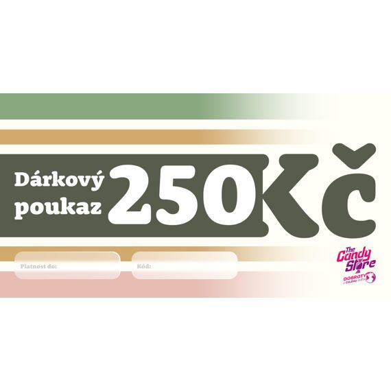 Ajándékutalvány 250 CZK - online