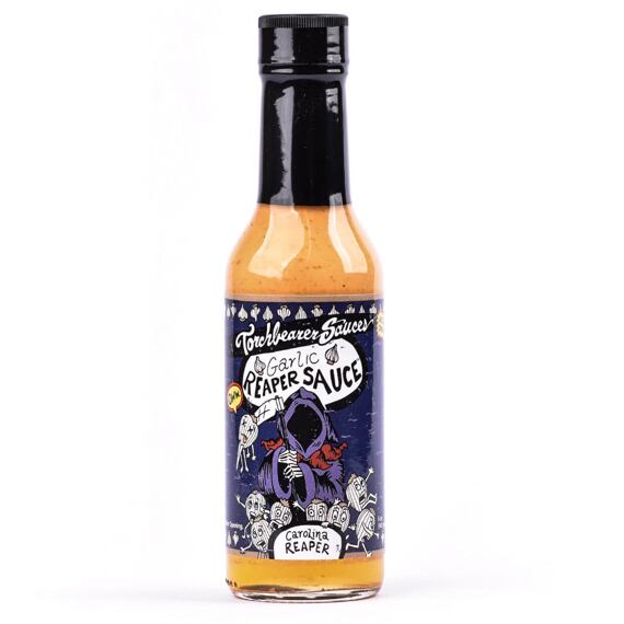 Torchbearer Garlic Reaper pálivá omáčka s papričkami Carolina Reaper 142 g