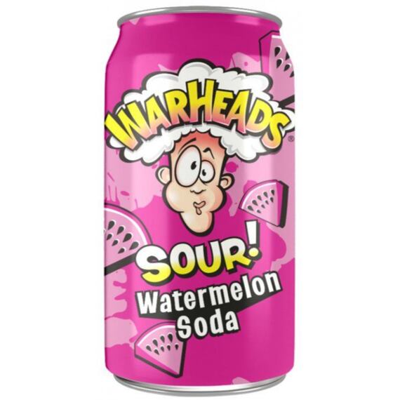 Warheads sycený nápoj s příchutí vodního melounu 330 ml