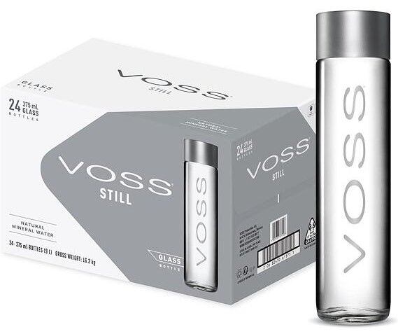 VOSS Neperlivá Sklo 375 ml Celé Balení 24 ks