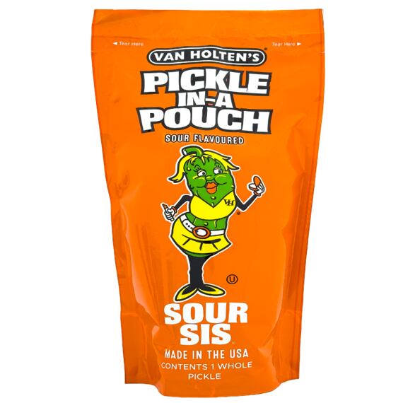 Van Holten's Sour Sis velká kyselá okurka v pálivém nálevu 242 g