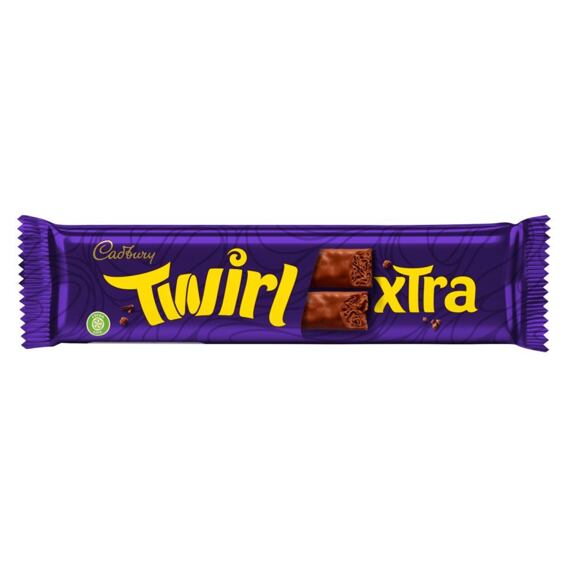Cadbury Twirl tyčinky z mléčné čokolády 54 g