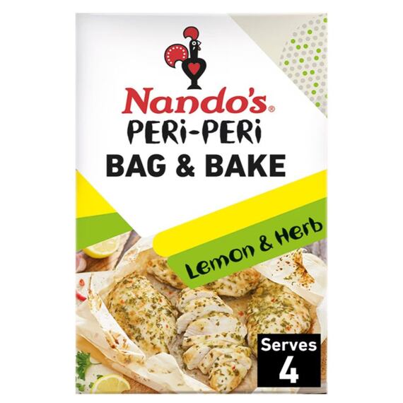 Nando's pálivé peri-peri koření s příchutí citronu a bylinek + pečicí sáček 20 g