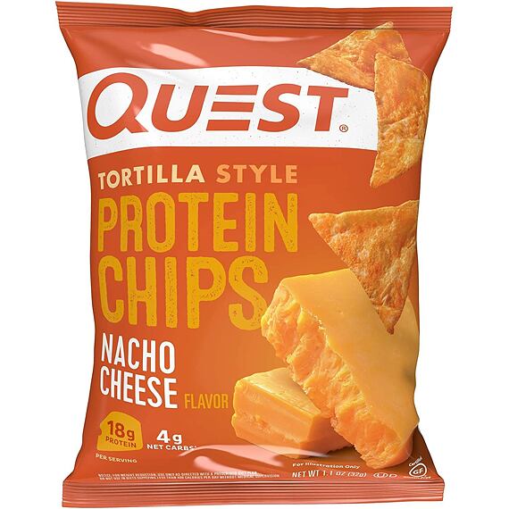 Quest proteinové tortillové chipsy s příchutí sýru 32 g