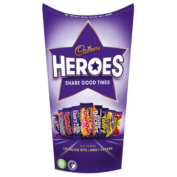 Cadbury Heroes výběr čokoládových tyčinek 290 g