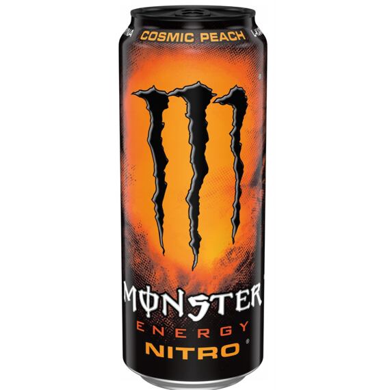 Monster Nitro Cosmic Peach energetický nápoj s příchutí broskve 500 ml