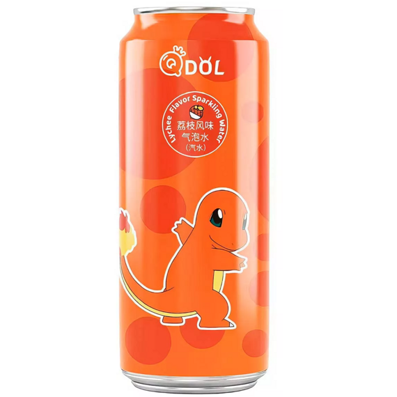 QDOL Pokémon Charmander sycená limonáda s příchutí liči 500 ml