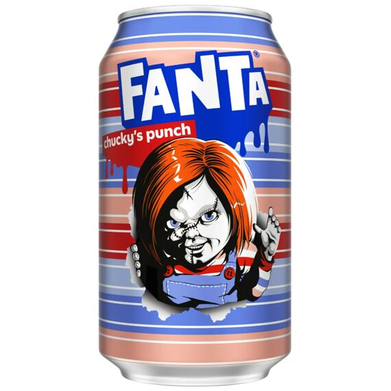 Fanta Chucky's Punch Limited Edition sycený nápoj s příchutí ovocného punče 355 ml
