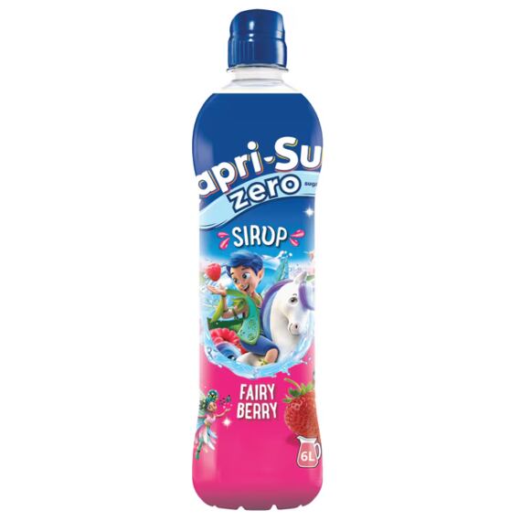 Capri-Sun Fairy Berry ovocný sirup s příchutí lesního ovoce bez cukru 600 ml