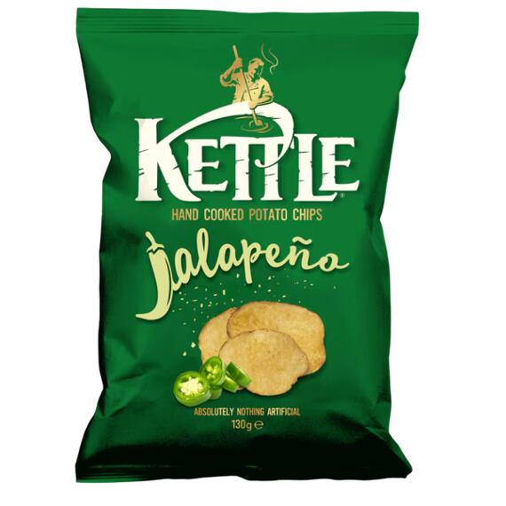 Kettle bramborové chipsy s příchutí jalapeňo papriček 130 g