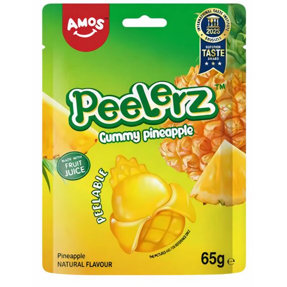 Amos Peelerz želé bonbóny s příchutí ananasu 65 g