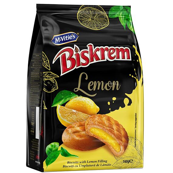 McVitie's Biskrem sušenky s citronovou náplní 160 g
