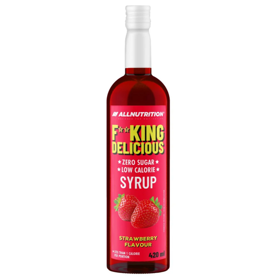 F**KING Delicious Zero sirup bez cukru se sladidly s příchutí jahody 420 ml