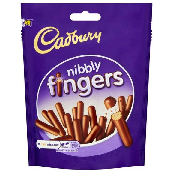 Cadbury Fingers mini sušenky s polevou z mléčné čokolády 125 g