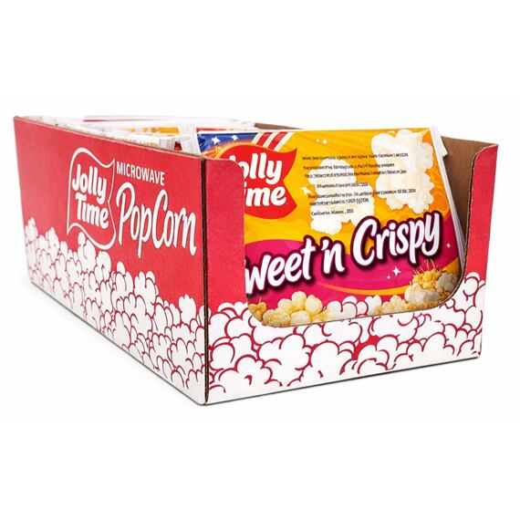 Jolly Time Sweet'n Crispy édes pattogatott kukorica100 g 18 darabos csomagban
