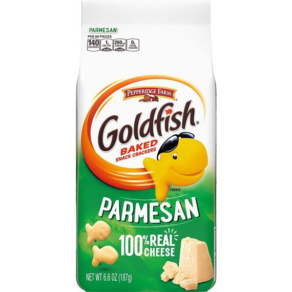 Goldfish krekry ve tvaru rybiček s příchutí parmezánu 187 g