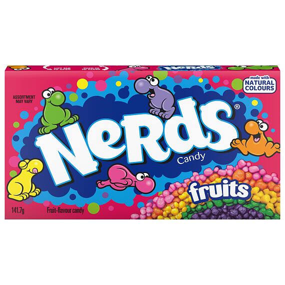 Nerds Fruits Dražé s ovocnou příchutí 141,7 g celé balení 12 ks