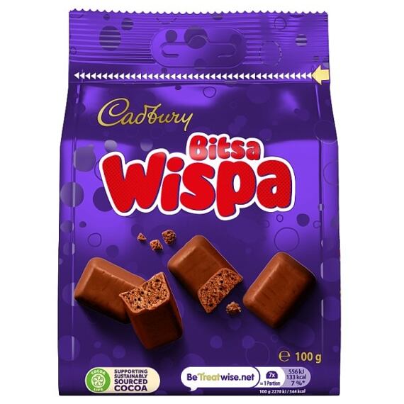 Cadbury Bitsa Wispa nadýchané kousky z mléčné čokolády 100 g