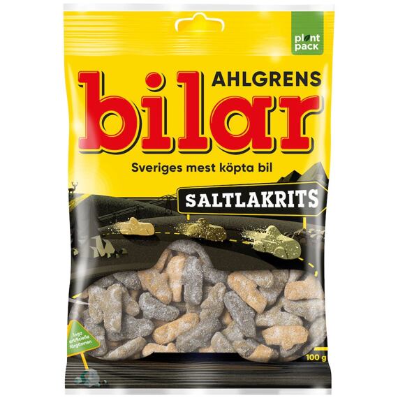 Ahlgrens Bilar žvýkací bonbony se slanou lékořicí 100 g
