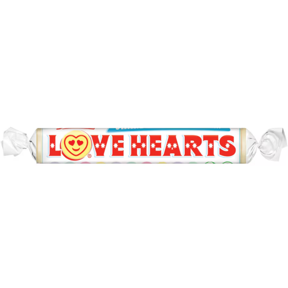 Swizzels Giant Love Hearts šumivé bonbonky s ovocnými příchutěmi 39 g