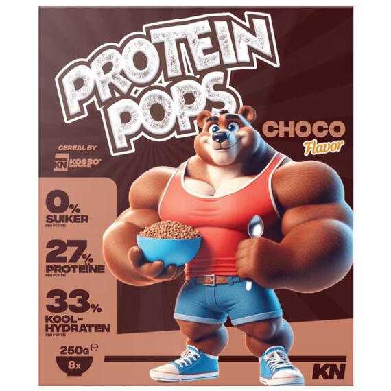 Kosso cereálie s vysokým obsahem proteinu s příchutí čokolády 250 g