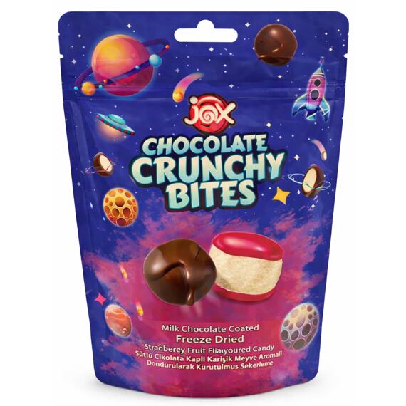 JOX mrazem sušené bonbóny v polevě z mléčné čokolády 50 g