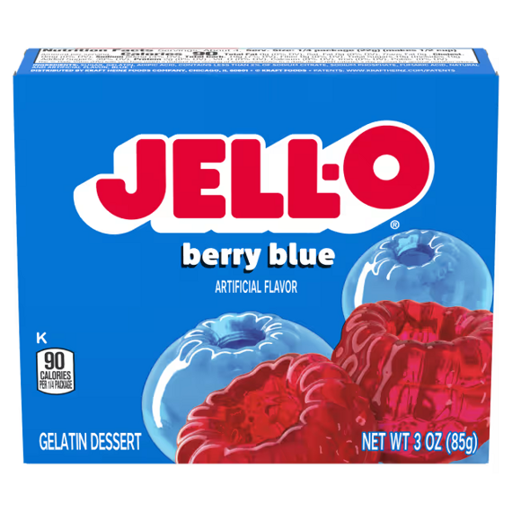 Jell-O instantní želatina s příchutí lesních plodů 85 g